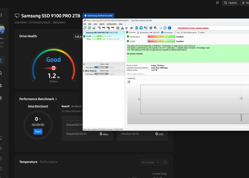 SSD 2TB, Samsung 9100 Pro, NVMe, M.2 GEN 5
