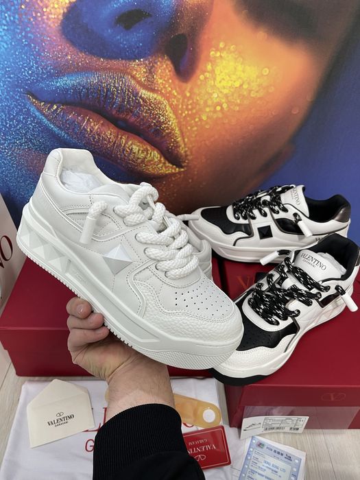 Adidasi Valentino One Stud piele naturala Full Box colectie noua