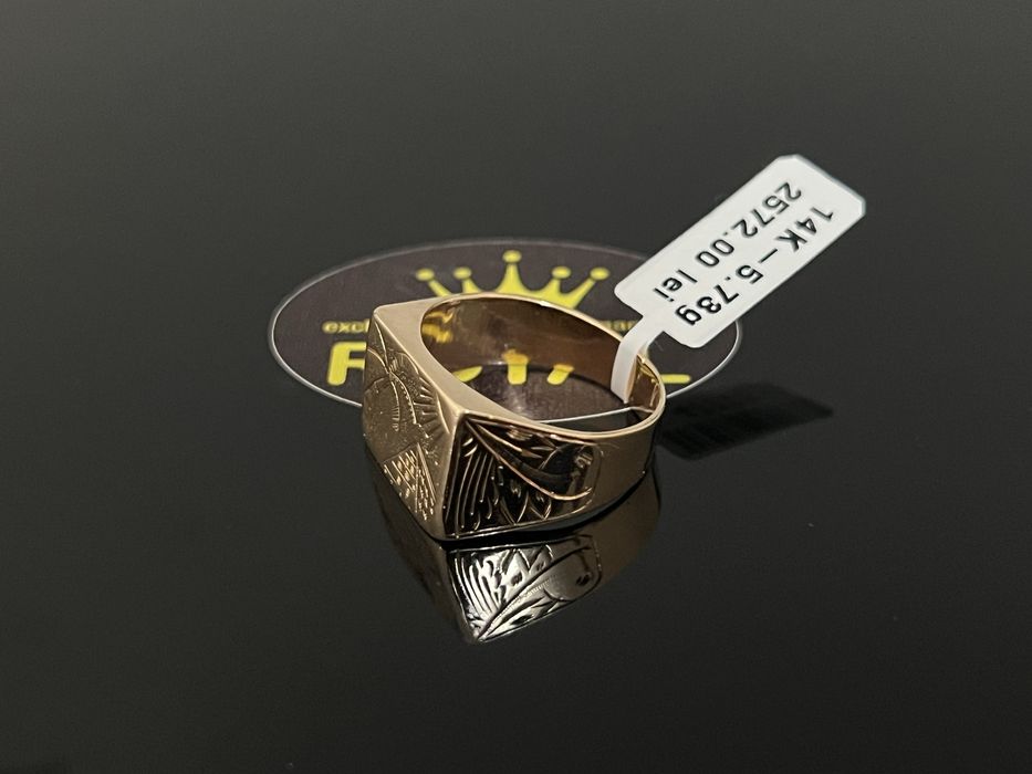 Bijuteria Royal CB: Inel barbatesc aur 14k 5,73gr