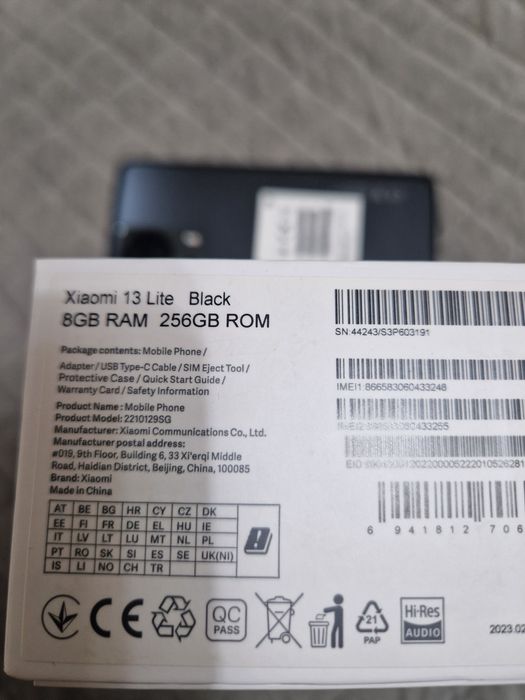 Xiaomi 13 Lite Black