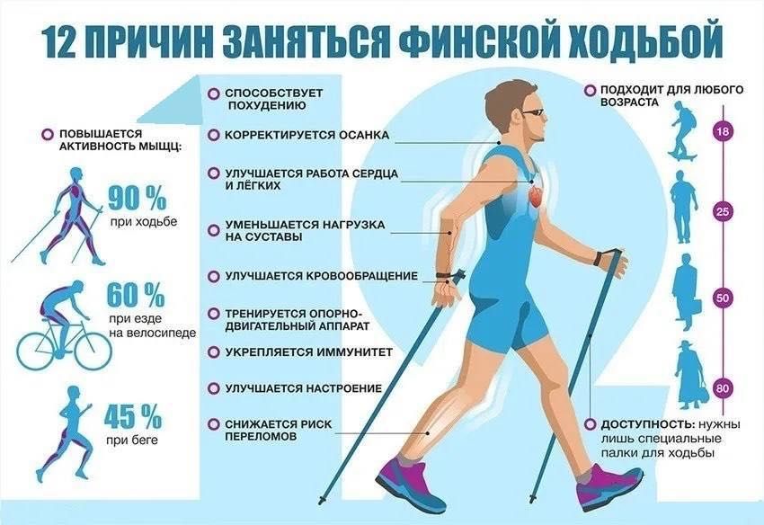 скандинавские палки для ходьбы