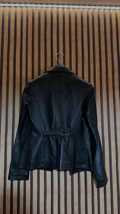 Geacă din piele naturală Miguel Berbel, neagră