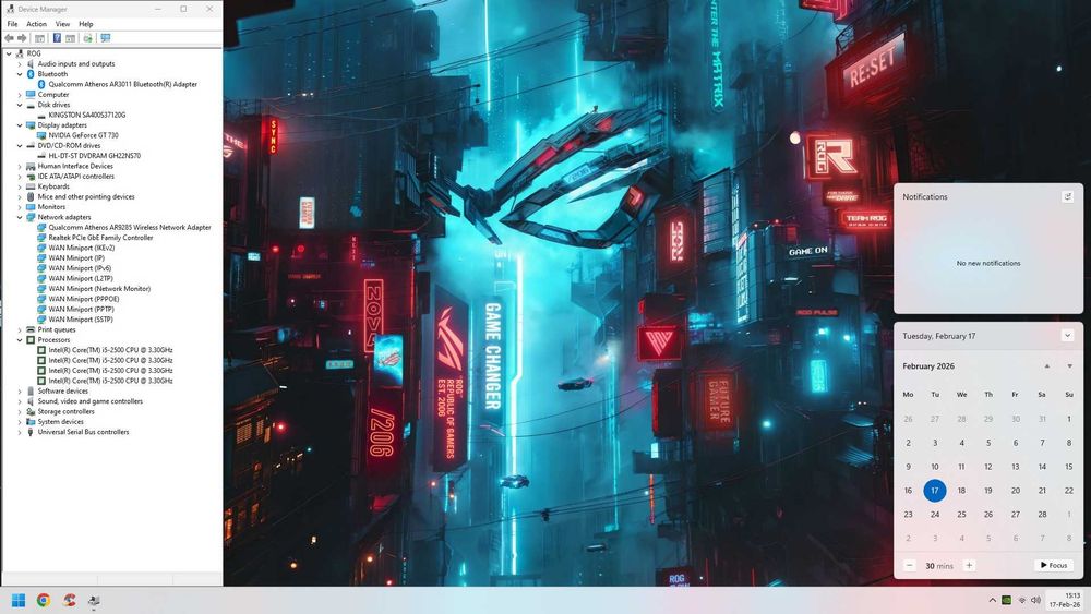 PC Gaming i5 Quad/Blue/8GB Ram/SSD 120GB/GT 730/WiFi/W11 la 300lei