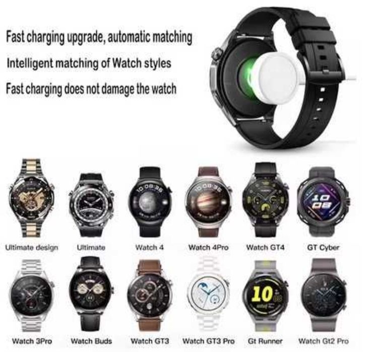 НОВО Оригинално зарядно за Huawei Watch GT5/G5pro/GT4/GT3/Watch Buds