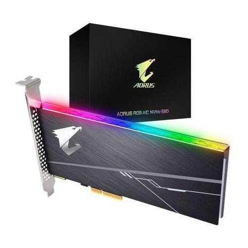 Gigabyte AORUS RGB AIC NVME SSD 512GB, PCIe 3.0 Add-in Card