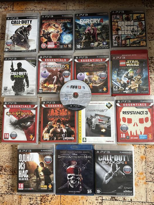 Диски на ps3 ps4 ps5  продаю