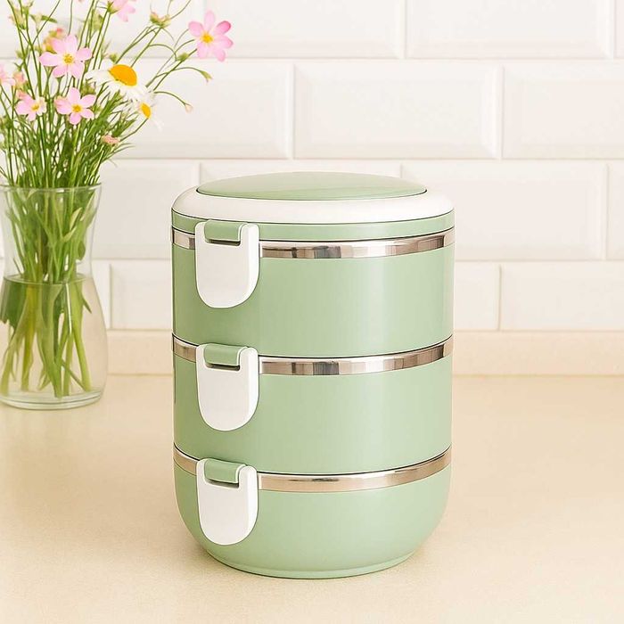 Ефективна и практична тройна кутия за съхранение на храна