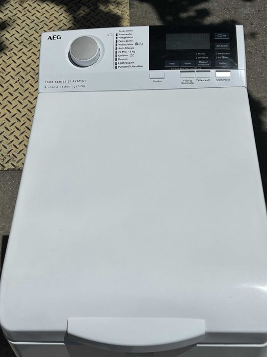 Пералня с горно зареждане AEG серия 6000 , 7 кг, 1300 об/мин