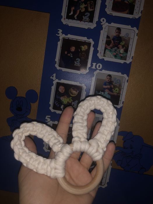 Jucarie bebelus HANDMADE macrame