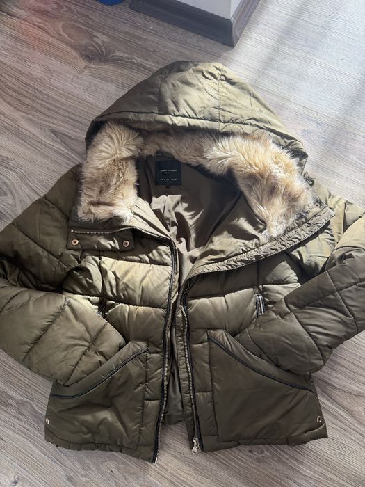 Зимно яке Zara - зелено