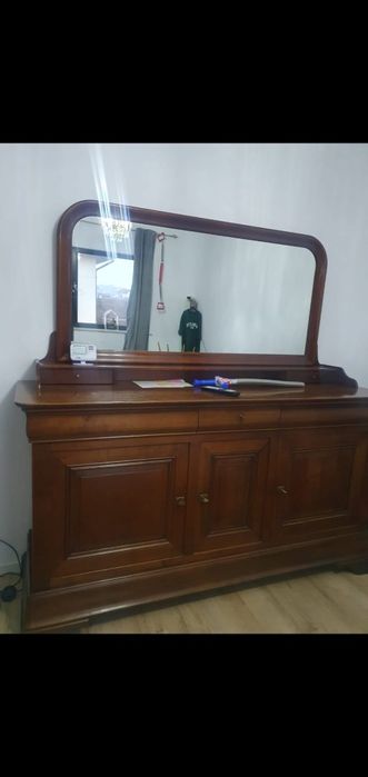 Comoda cu oglinda lemn masiv
