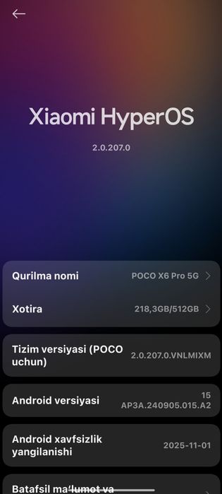 Poco X6 Pro 12+12/512