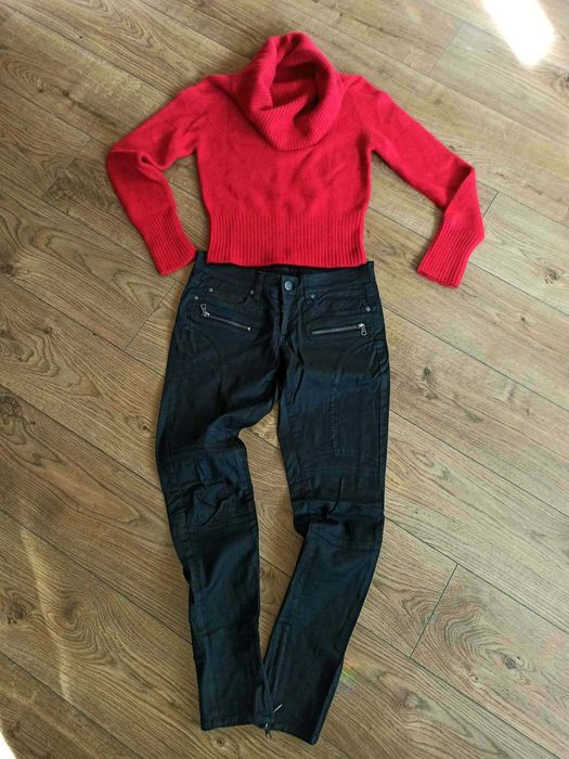 Дамски пуловер-поло от мохер