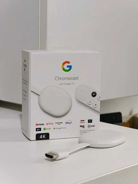 Google Chromecast gen 4 Smart TV 4K Google Home assistant hub android