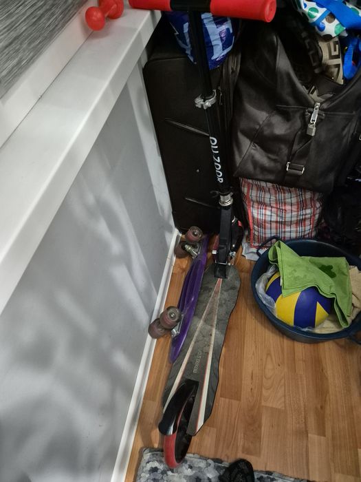 Самокат рабочий на ходу