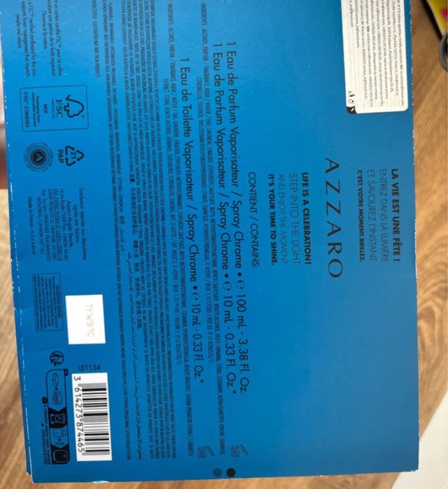 Chrome Azzaro set barbati