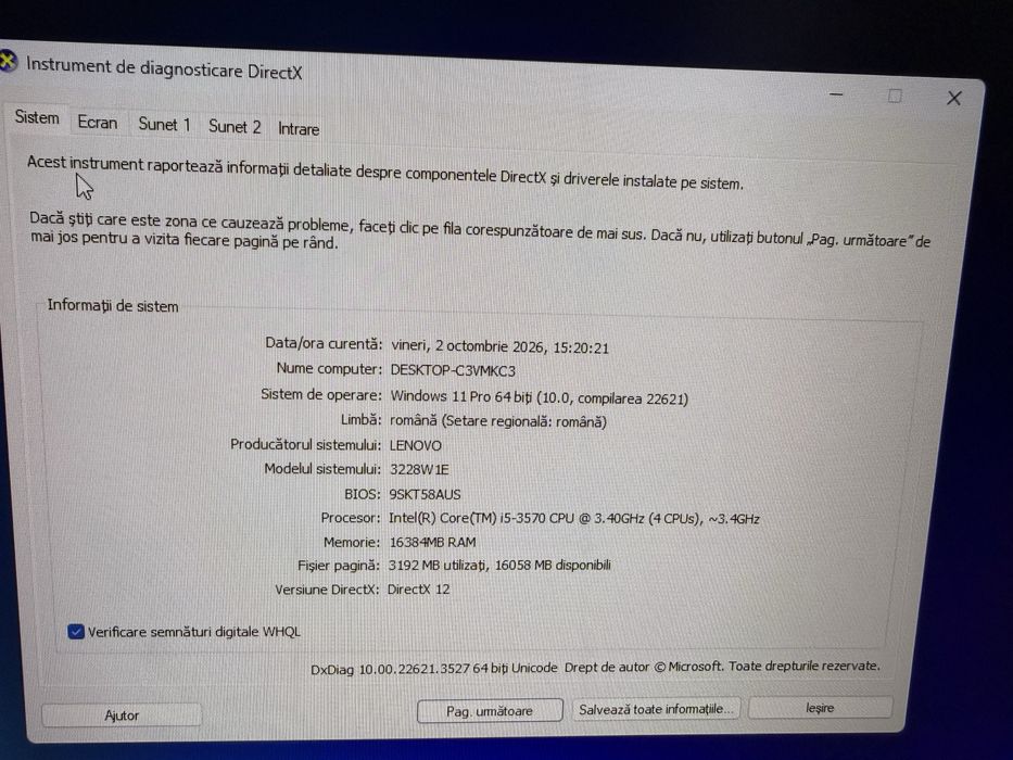 PC 16gb ram i5 3570 1050 TI