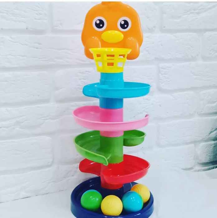 Серпантин горка с шариками развивашка