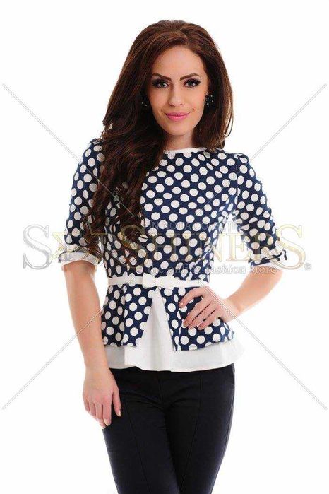 Bluza FOFY cu buline peplum