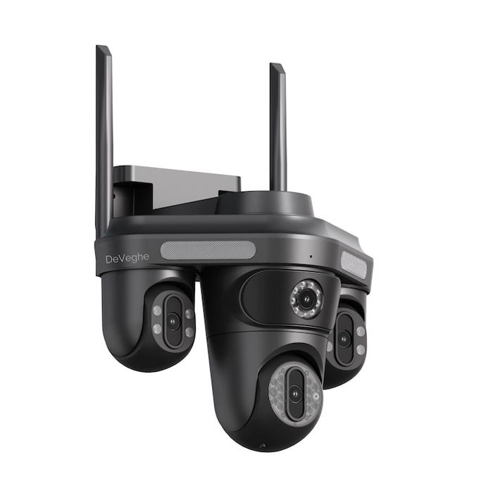 Camera Supraveghere Exterior  Cvadruplă Wireless, 4Lentile,Wifi