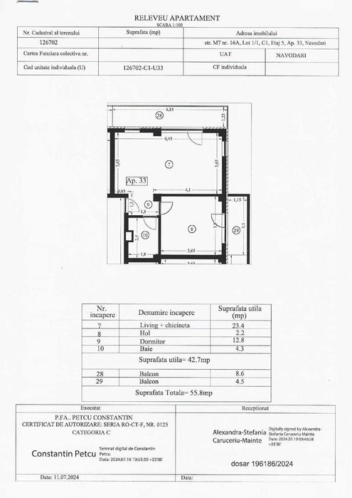 Apartament 2 camere Mamaia Nord 500m de plaja loc de parcare