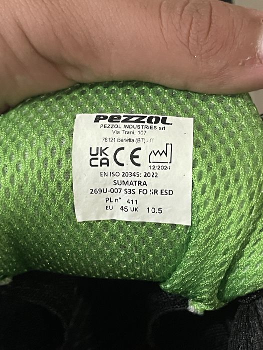 Pantofi protectie,pezzol , S3S , nr .45