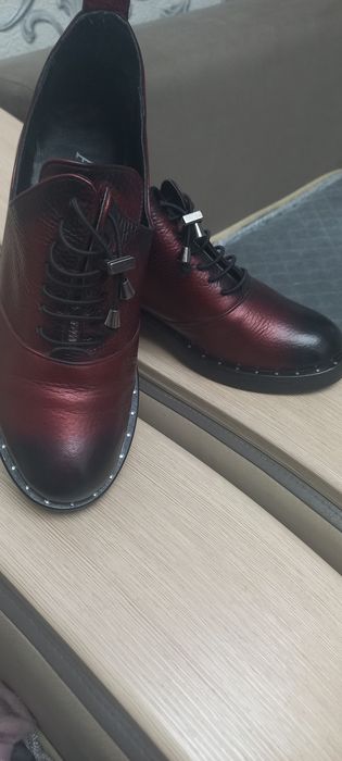 Кожанные ботинки