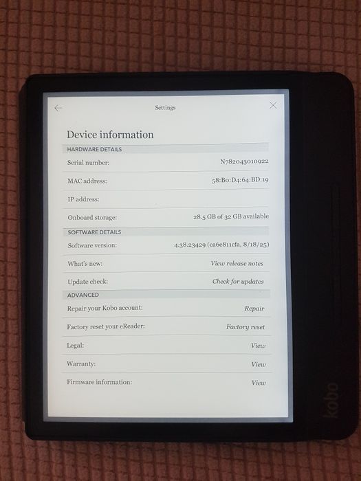 електорнен четец Kobo Forma 8"