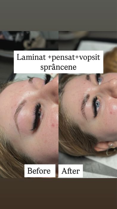 Extensii Gene fir cu fir ,laminare sprancene,pensat+vopsit