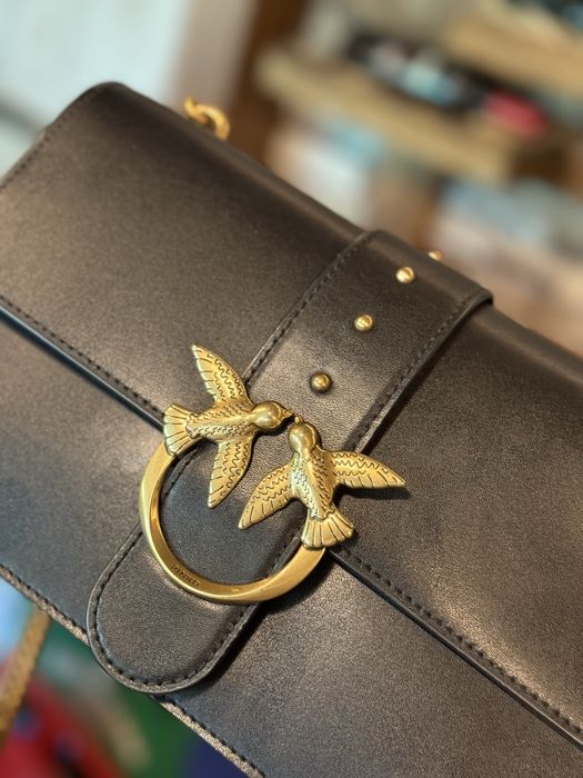 Кожена чанта Pinko