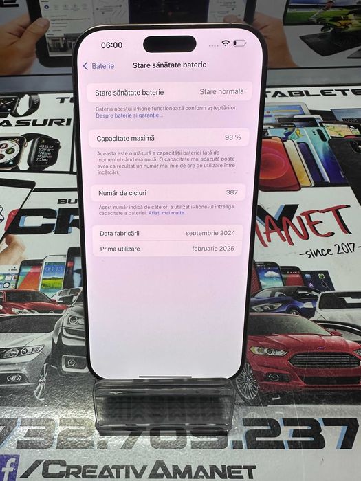 Iphone 16 PRO MAX / 512 GB / 93%BAT / Liber de Retea / CreativAmanet