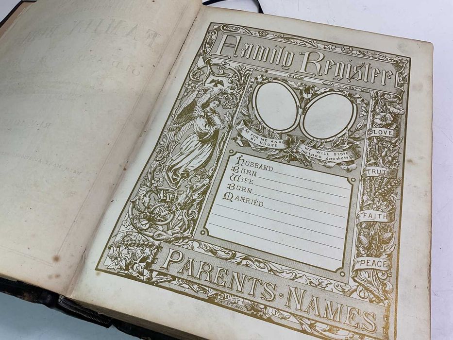 Biblia / Biblie veche , , engleza ,1875 , 5 kg, 33 x 26 x 9.5cm