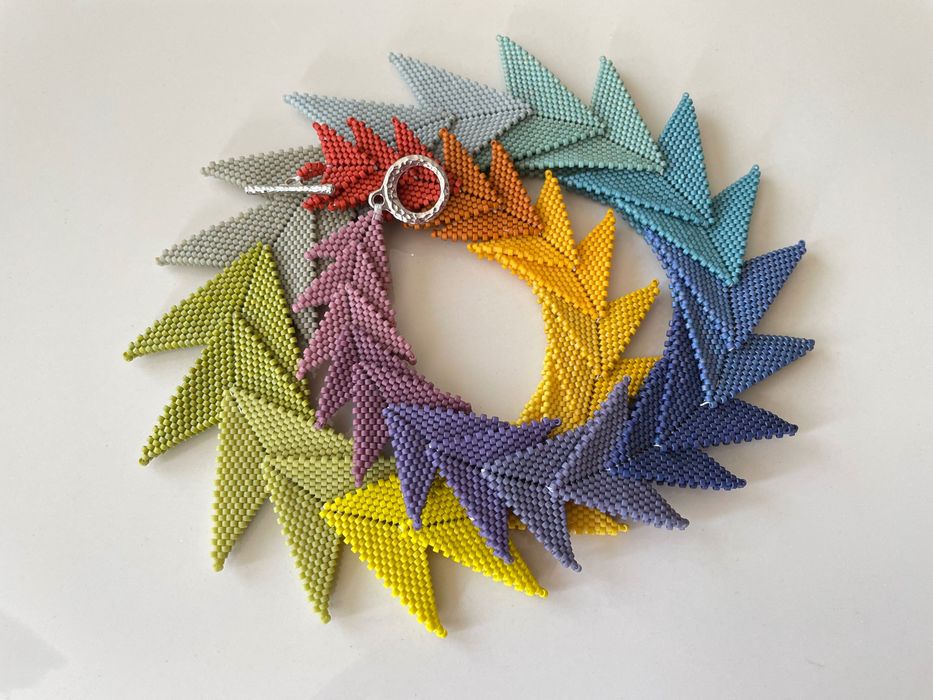 Ръчно-изработено Колие Дъга Безплатна доставка