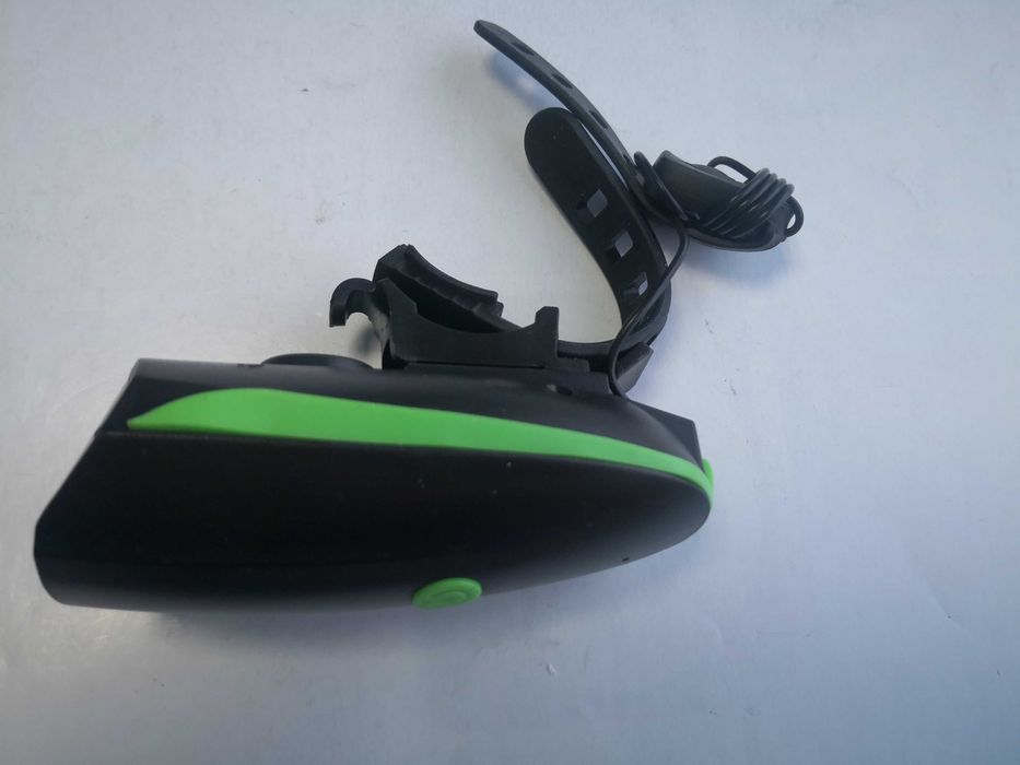 Far de bicicleta cu led si sonerie cu acumulator