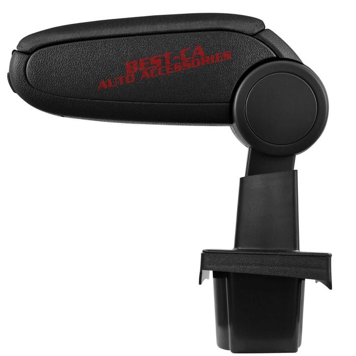 Текстилен черен подлакътник за Шкода Октавия 2 / Skoda Octavia Mk2