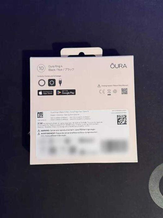 Чисто Нов НЕОТВАРЯН!! Oura Ring 4 (Size 10) Black