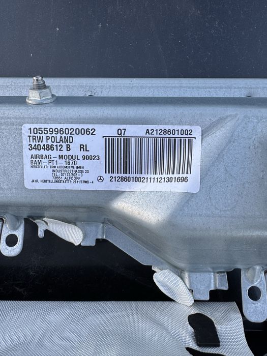 Airbag на табло и airbag под волан за Mercedes W212