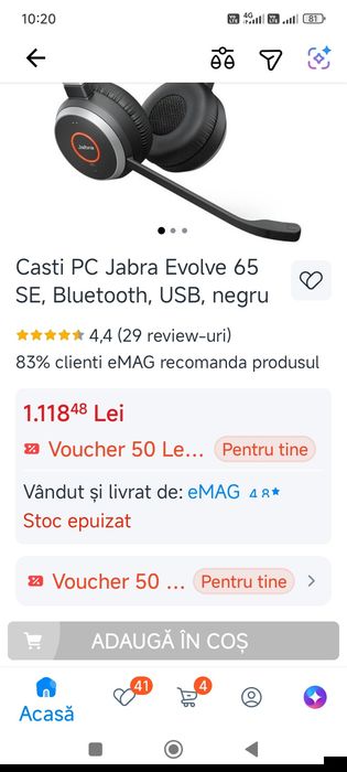Căști Jabra Evolve 65
