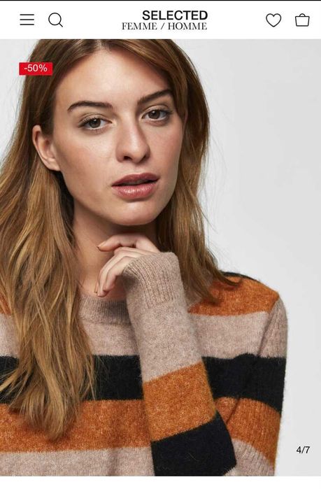 Пуловер  Selected Femme вълна и алпака