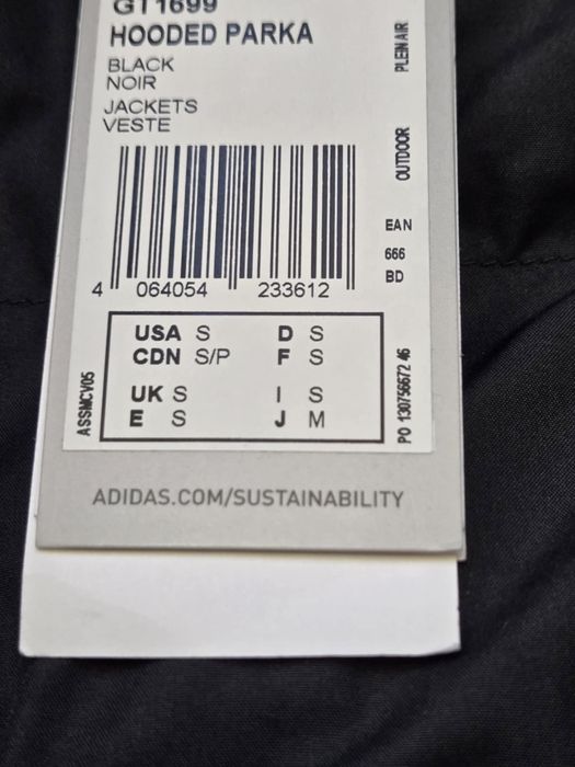 Geaca Parka bărbați Adidas  S