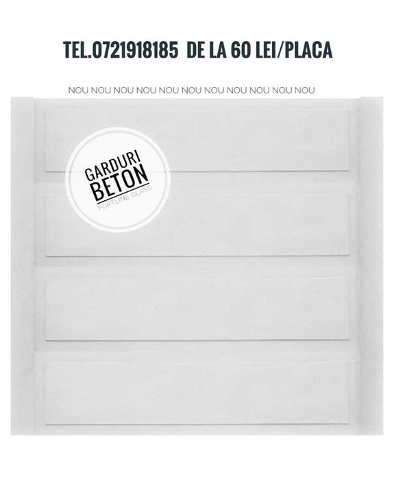 Gard beton ornamental