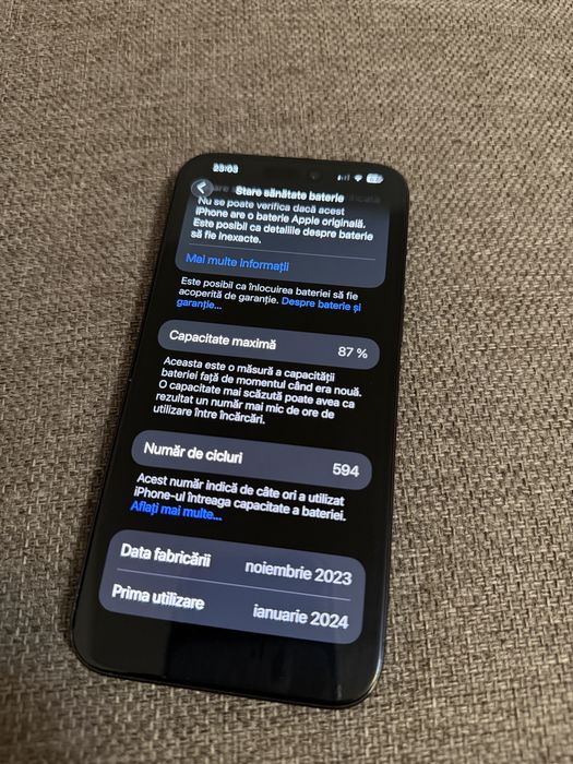 schimb iphone 15 pro max 256gb