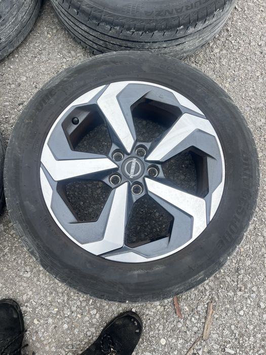 Оригинални джанти Nissan Qashqai/ Нисан кашкай-18цола 5х114.3 66.1/ J7 1/2x18 ET 45 подходящи за всички японски автомобили също така и за Рено