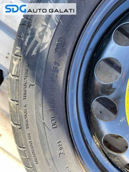 Roata Janta Tabla Rezerva cu Cauciuc Anvelopa Noua Continental 205 55 16 R16 Seat Toledo 2 1999 - 2005 Cod sdgb30 1J0601027R 1J0601027T