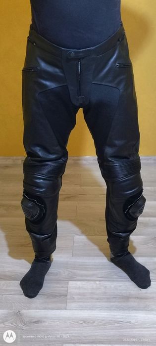 Кожен мото панталон