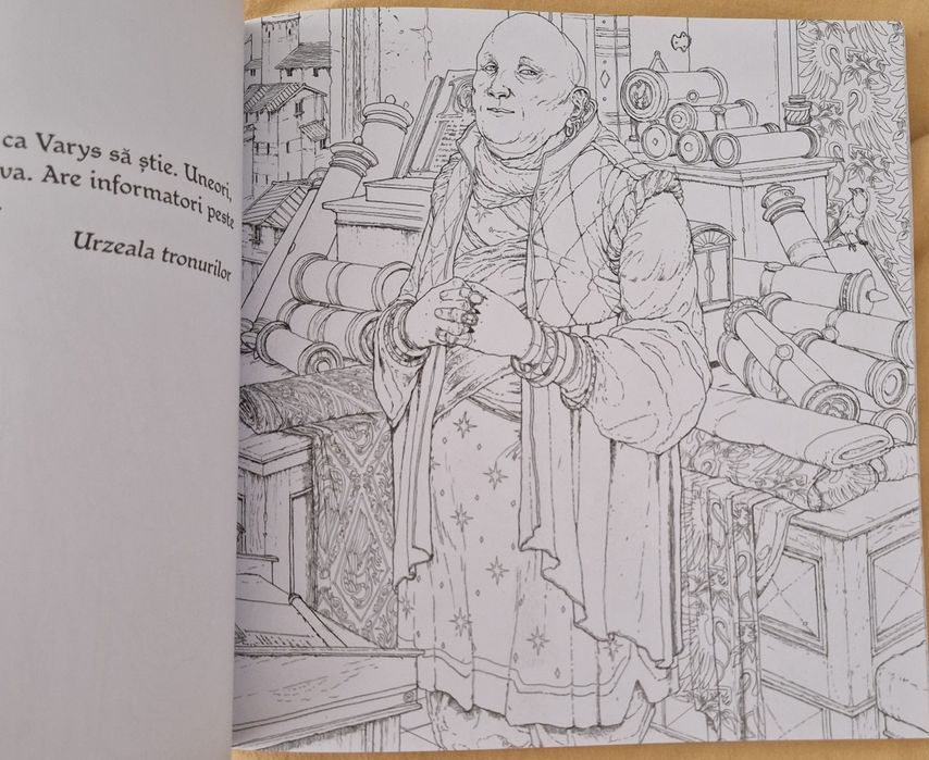 Pachet carte colorat Game of Thrones si creioane Faber-Castell