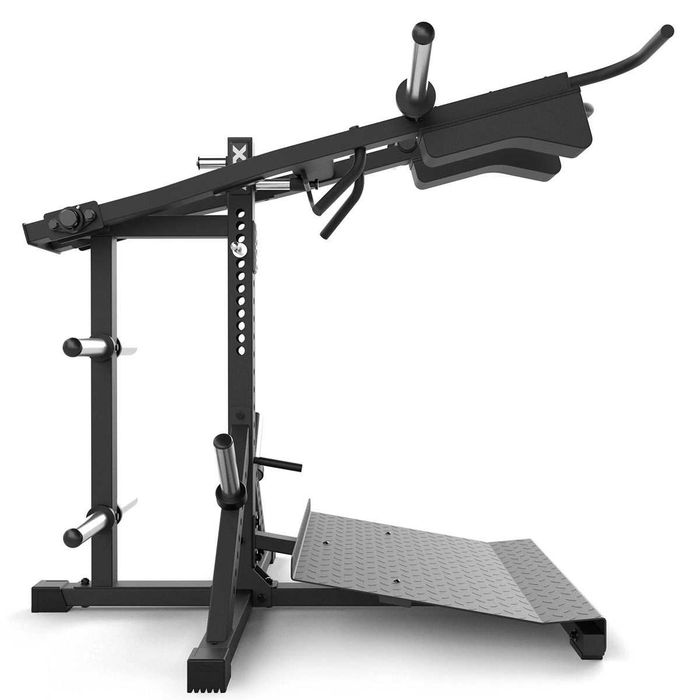 Раменна Преса Lever Arm / Комбиниран Фитнес Уред за Клек / Трапец / Viking Press