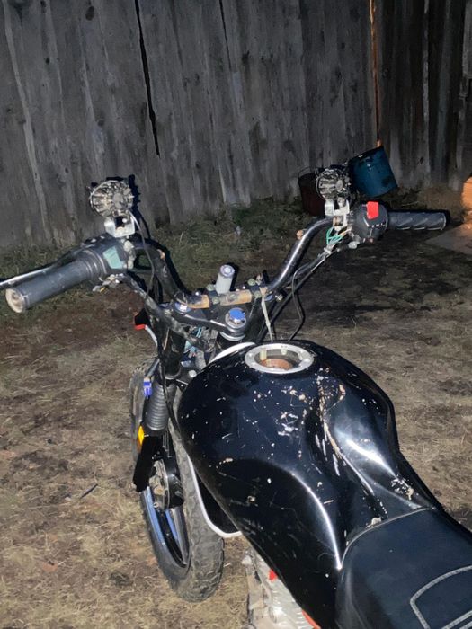 Мотоцикл на ходу