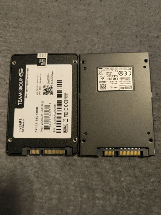 SSD 2 броя 240 и 128 GB