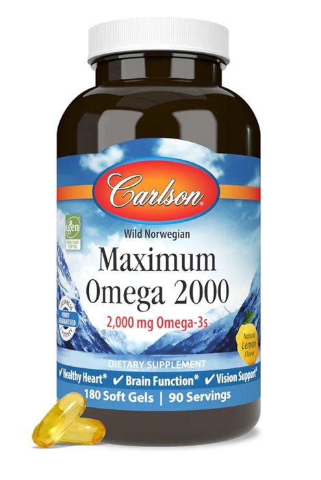Омега3 Максимум 2000мг,omega3 Норвежская рыба дикого улова,Carlson